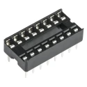 Winslow 2.54 mm Pitch Vertical 16 Way Through Hole Stamped Pin Open Frame DIL Socket, 10A W3116TRC