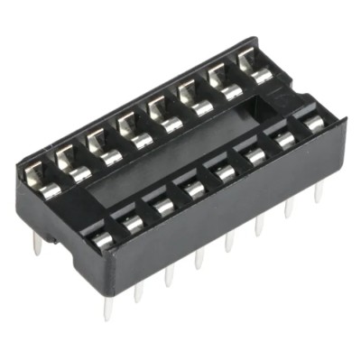 Winslow 2.54 mm Pitch Vertical 16 Way Through Hole Stamped Pin Open Frame DIL Socket, 10A W3116TRC