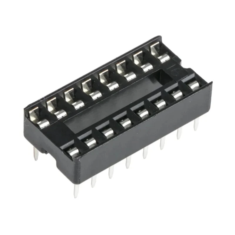 Winslow 2.54 mm Pitch Vertical 16 Way Through Hole Stamped Pin Open Frame DIL Socket, 10A W3116TRC
