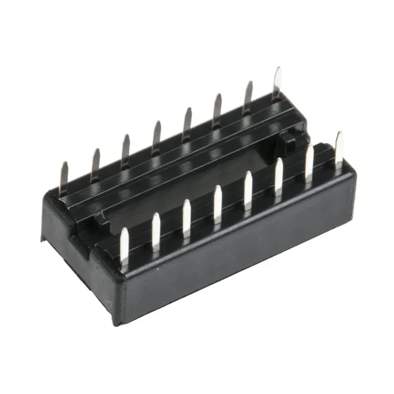 Winslow 2.54 mm Pitch Vertical 16 Way Through Hole Stamped Pin Open Frame DIL Socket, 10A W3116TRC