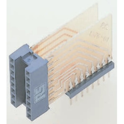 Winslow 2.54 mm Pitch Right Angle 16 Way Through Hole Turned Pin Open Frame DIL Socket W3450-13TRC
