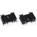 AAVID THERMALLOY Heatsink for PCBs, LEDs, Electronic Components, 11.4°C/W Thermal Resistance, 25 mm x 12.5 mm x 25 mm 437856