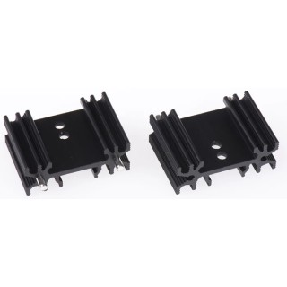 AAVID THERMALLOY Heatsink for PCBs, LEDs, Electronic Components, 11.4°C/W Thermal Resistance, 25 mm x 12.5 mm x 25 mm 437856