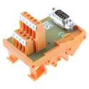 RS PRO 9-Contact Male Interface Module D-Sub Connector DIN Rail Mount 50V 1A 403-364