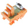 RS PRO 9-Contact Male Interface Module D-Sub Connector DIN Rail Mount 50V 1A 403-364