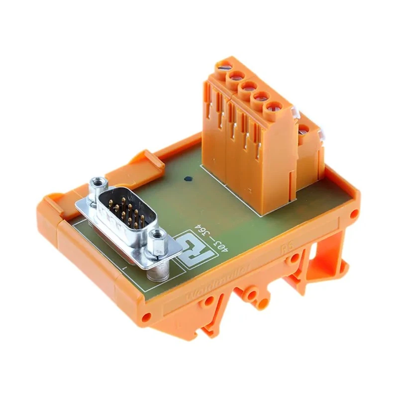 RS PRO 9-Contact Male Interface Module D-Sub Connector DIN Rail Mount 50V 1A 403-364