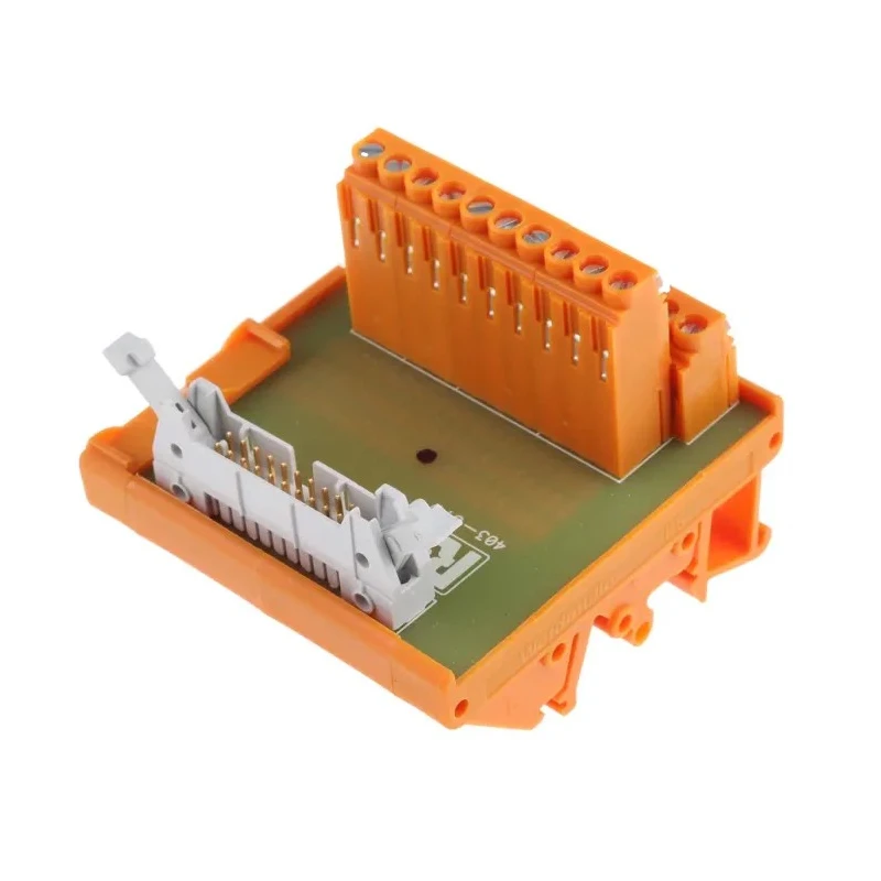 RS PRO 20-Contact Male Interface Module IDC Connector DIN Rail Mount 50V 1A 403-314