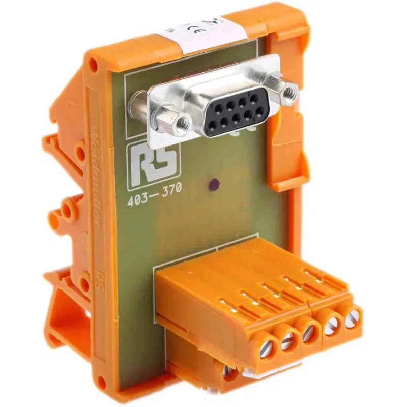 RS PRO 9-Contact Female Interface Module D-Sub Connector DIN Rail Mount 50V 1A 403-370