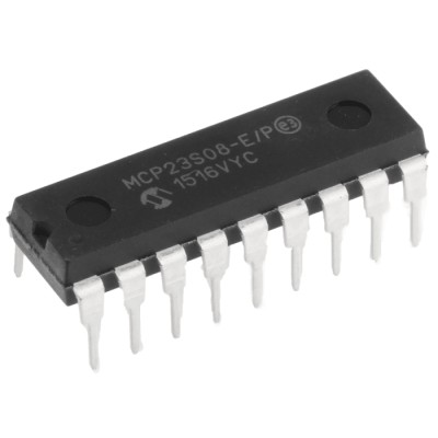 Microchip 8-Channel I/O Expander SPI PDIP 18 MCP23S08-E/P