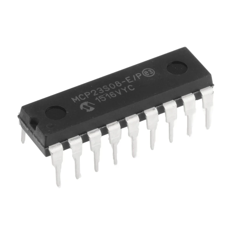 Microchip 8-Channel I/O Expander SPI PDIP 18 MCP23S08-E/P