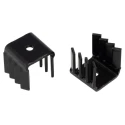 AAVID THERMALLOY Heatsink for PCBs, Electronic Components, LEDs 21°C/W Thermal Resistance 19 mm x 22 mm x 19 mm TV4G