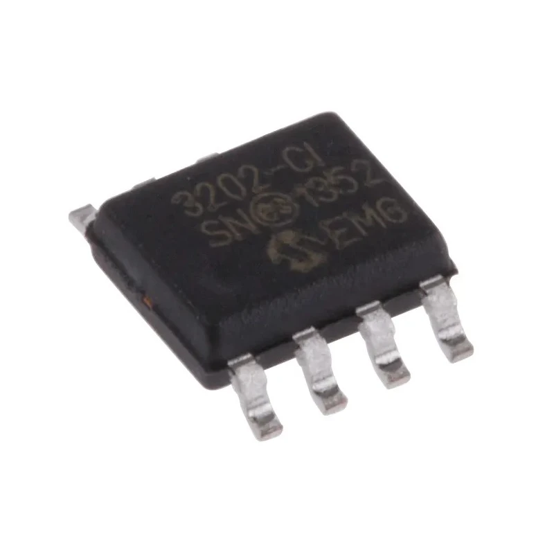 Microchip 2-Channel 12 bit Successive Approximation Register ADC 100 ksps, 8-Pin SOIC MCP3202-CI/SN