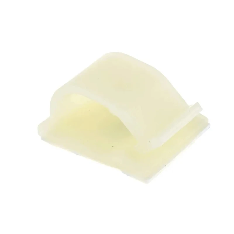 RS PRO Natural Nylon Cable Clip Self-Adhesive 15.75 mm Max Bundle Diameter 32.5 mm x 28.3 mm x 15.2 mm 404-427