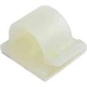 RS PRO Natural Nylon Self-Adhesive Cable Clip 13.51 mm Max Bundle Diameter 25.6 mm x 25.5 mm x 17.2 mm 404-437