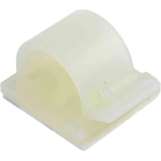 RS PRO Natural Nylon Self-Adhesive Cable Clip 13.51 mm Max Bundle Diameter 25.6 mm x 25.5 mm x 17.2 mm 404-437