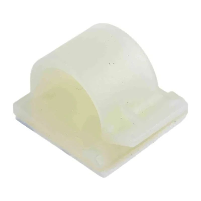 RS PRO Natural Nylon Self-Adhesive Cable Clip 13.51 mm Max Bundle Diameter 25.6 mm x 25.5 mm x 17.2 mm 404-437