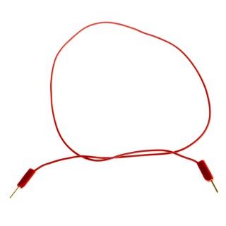 Staubli Connector Test Lead 3A, 30 V AC, 60 V DC, Red, 300 mm Lead Length 28.0026-030-22