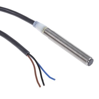 Omron Threaded Barrel Inductive Proximity Sensor M8 PNP 24V DC 2mm Detection 1.5kHz E2A-S08LS02-WP-B1 2M