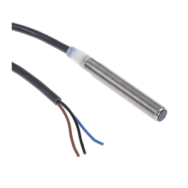 Omron Threaded Barrel Inductive Proximity Sensor M8 PNP 24V DC 2mm Detection 1.5kHz E2A-S08LS02-WP-B1 2M