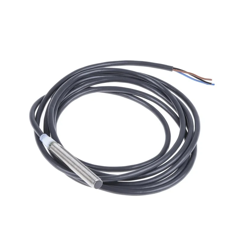 Omron Threaded Barrel Inductive Proximity Sensor M8 PNP 24V DC 2mm Detection 1.5kHz E2A-S08LS02-WP-B1 2M
