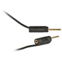 Staubli Connector Test Lead 3A, 30 V AC, 60 V DC, Black, 300 mm Lead Length 28.0026-030-21
