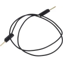 Staubli Connector Test Lead 3A, 30 V AC, 60 V DC, Black, 300 mm Lead Length 28.0026-030-21