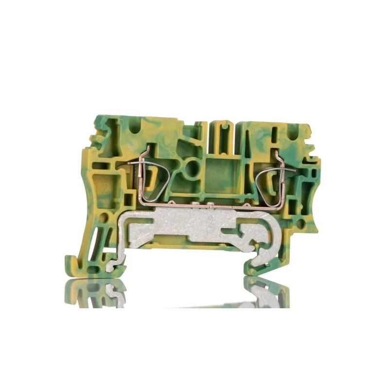 Weidmüller 2-Way ZPE 2.5 Earth Terminal Block, 4mm² Cable CSA, Clamp Termination, Wemid Housing, 800V IECEx/ATEX 1608640000