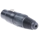 Neutrik XLR Cable Connector, Straight 50V Female 4-Way Silver over Nickel Plating NC4FXBAG