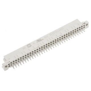 HARTING DIN 41612 64 Way 2.54 mm Pitch Through Hole Type B Solder Class C2 2 Row Female Connector 09022646825