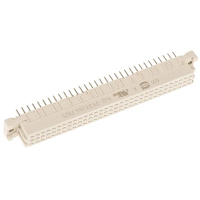HARTING DIN 41612 64 Way 2.54 mm Pitch Type Through Hole, Type C/3 Solder Class C3 3 Row Female Straight 09032647825