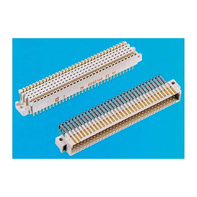 HARTING DIN 41612 Connector har-bus 64 160 Way 2.54 mm Pitch Through Hole Press-in Termination Class C1 5 Row 02021601201