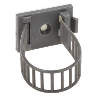 RS PRO Grey Nylon Cable Clip, Self-Adhesive, 26 mm Maximum Bundle Diameter, 30.5 mm x 21 mm x 108 mm 404-443