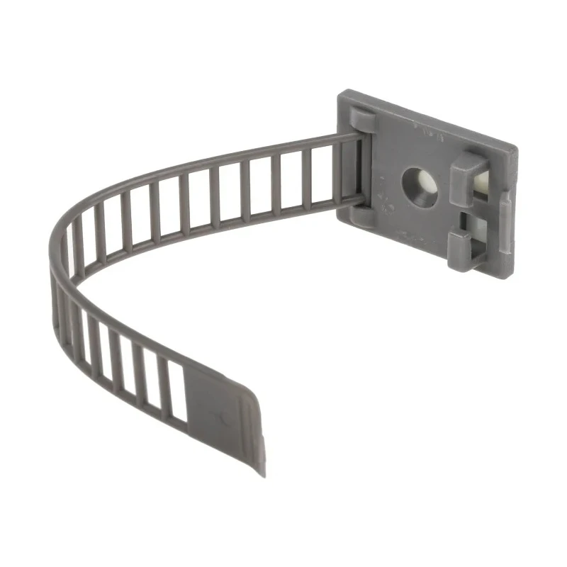 RS PRO Grey Nylon Cable Clip, Self-Adhesive, 26 mm Maximum Bundle Diameter, 30.5 mm x 21 mm x 108 mm 404-443