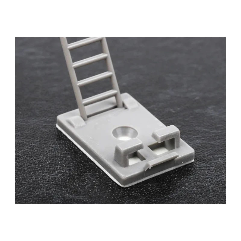 RS PRO Grey Nylon Cable Clip, Self-Adhesive, 26 mm Maximum Bundle Diameter, 30.5 mm x 21 mm x 108 mm 404-443
