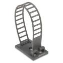 RS PRO Grey Nylon Cable Clip, Self-Adhesive, 26 mm Maximum Bundle Diameter, 30.5 mm x 21 mm x 108 mm 404-443
