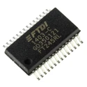 FTDI Chip UART Controller USB 2.0 8.38 Mbps 3.3V-5.25V 28-Pin SSOP FT245RL-REEL