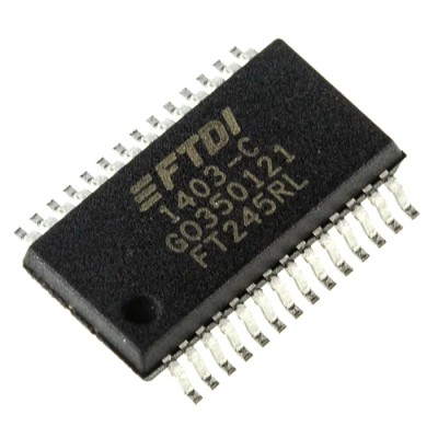 FTDI Chip UART Controller USB 2.0 8.38 Mbps 3.3V-5.25V 28-Pin SSOP FT245RL-REEL