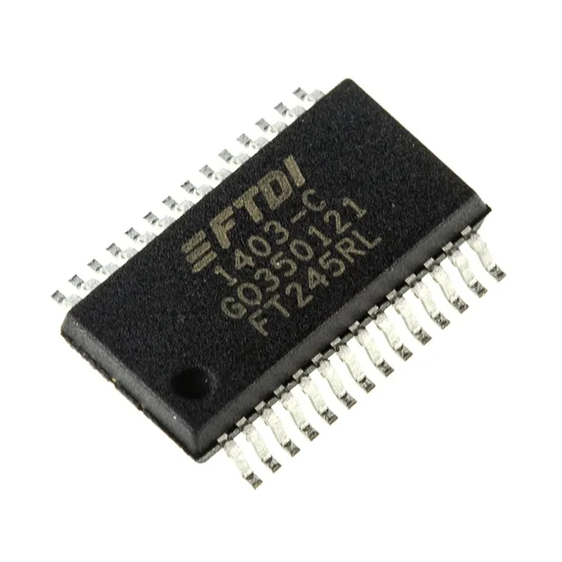 FTDI Chip UART Controller USB 2.0 8.38 Mbps 3.3V-5.25V 28-Pin SSOP FT245RL-REEL