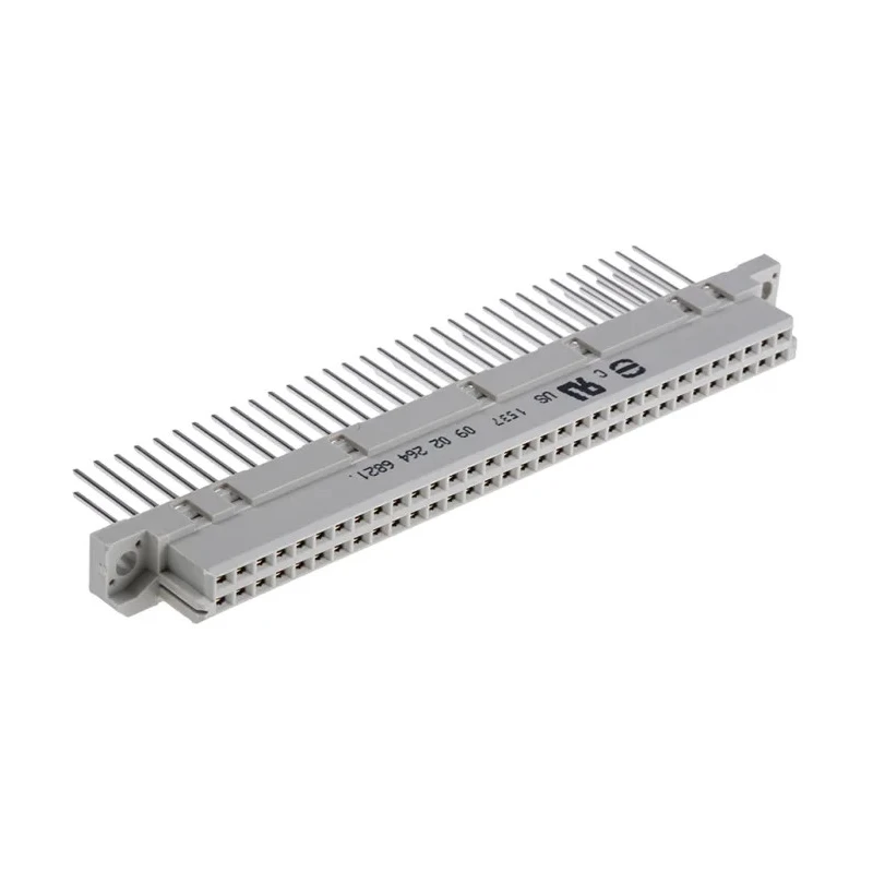 HARTING DIN 41612 64 Way 2.54 mm Pitch Type B Through Hole Wire Wrap Class C2 2 Row Female Connector 09022646821