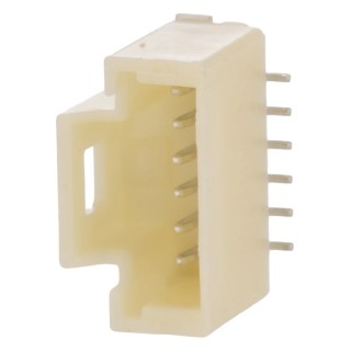 Molex 501331 Series Vertical Surface PCB Header, 6 Contact, 1 mm Pitch, 1 Row, Shrouded 501331-0607