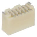 Molex 501331 Series Vertical Surface PCB Header, 6 Contact, 1 mm Pitch, 1 Row, Shrouded 501331-0607