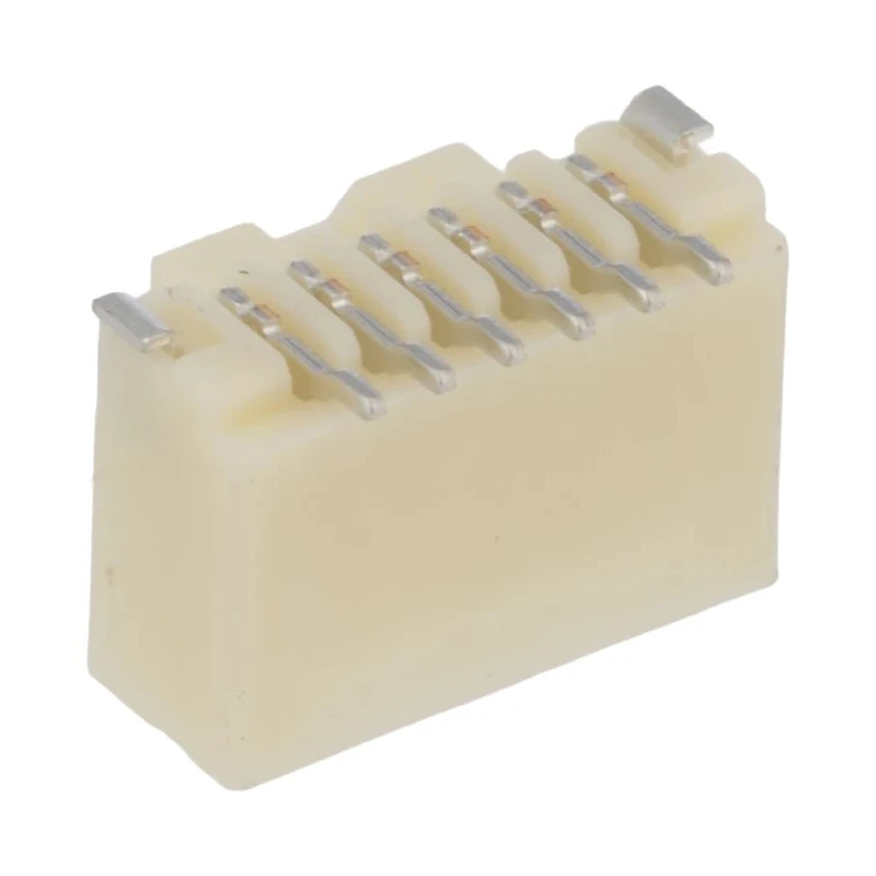 Molex 501331 Series Vertical Surface PCB Header, 6 Contact, 1 mm Pitch, 1 Row, Shrouded 501331-0607