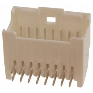 Molex MicroClasp Series Right Angle Through Hole PCB Header 8 Contact 2 mm Pitch 2 Row Shrouded 55959-0830