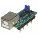 FTDI Chip USB-Serial UART Development Module UM232R with FT232RL, 48MHz, USB 2.0 Full Speed Compatible
