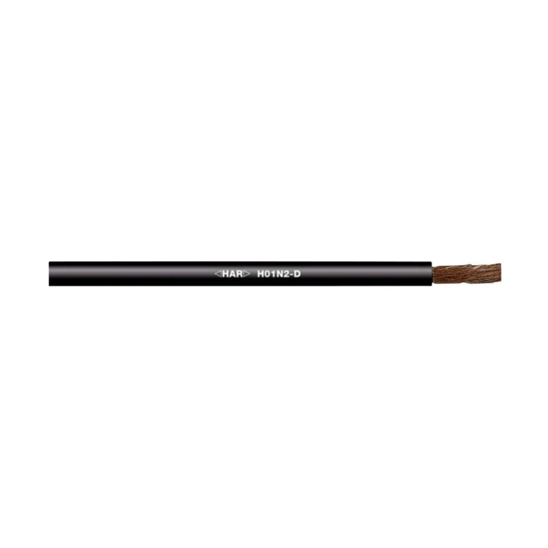 Lapp H01N2-D Series Black Hook Up Wire 1100 x 0.21 mm Copper Conductor 50 m Rubber Jacket 100V 85°C 2210702