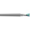 Adaltra 10 Core Telephone Cable, 1 x 0.51 mm Stranded Bare Copper Conductor, Flame Retardant Grey PVC Sheath 100 m SYT2524G50