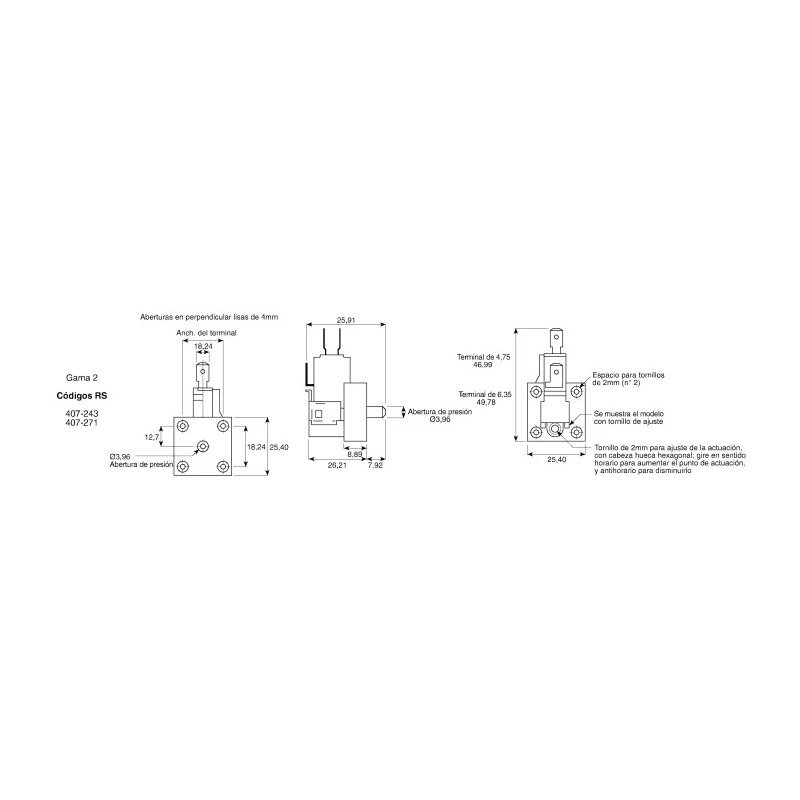 Honeywell Technologies PBN Series Ultra Low Pressure Differential Pressure Sensor Relay Output 0.0249 bar PBN3D421-R1