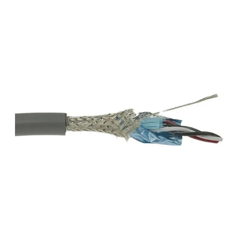 Alpha Wire XTRA-GUARD FLEX Series Data Cable 2 Pairs 4 Cores 30 m Black Sheath Polyvinyl Chloride 86702CY SL005