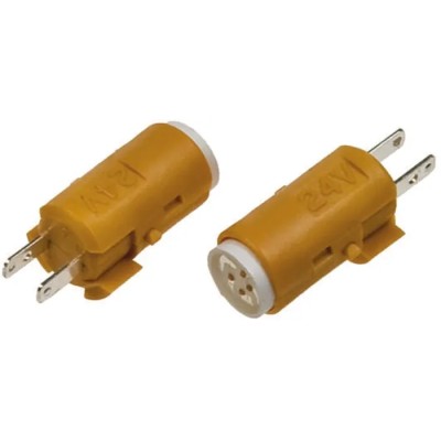 Omron Yellow Indicator Lamp 12V DC 16mm Diameter A16-12DY