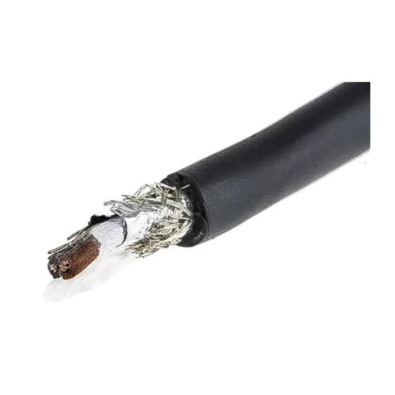 Alpha Wire XTRA-GUARD 2 Screened Control Cable, 2 Cores 0.23mm² 24 AWG, 30 m, Black Polyethylene Sheath 25112 BK005
